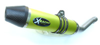 Scarico moto alluminio giallo